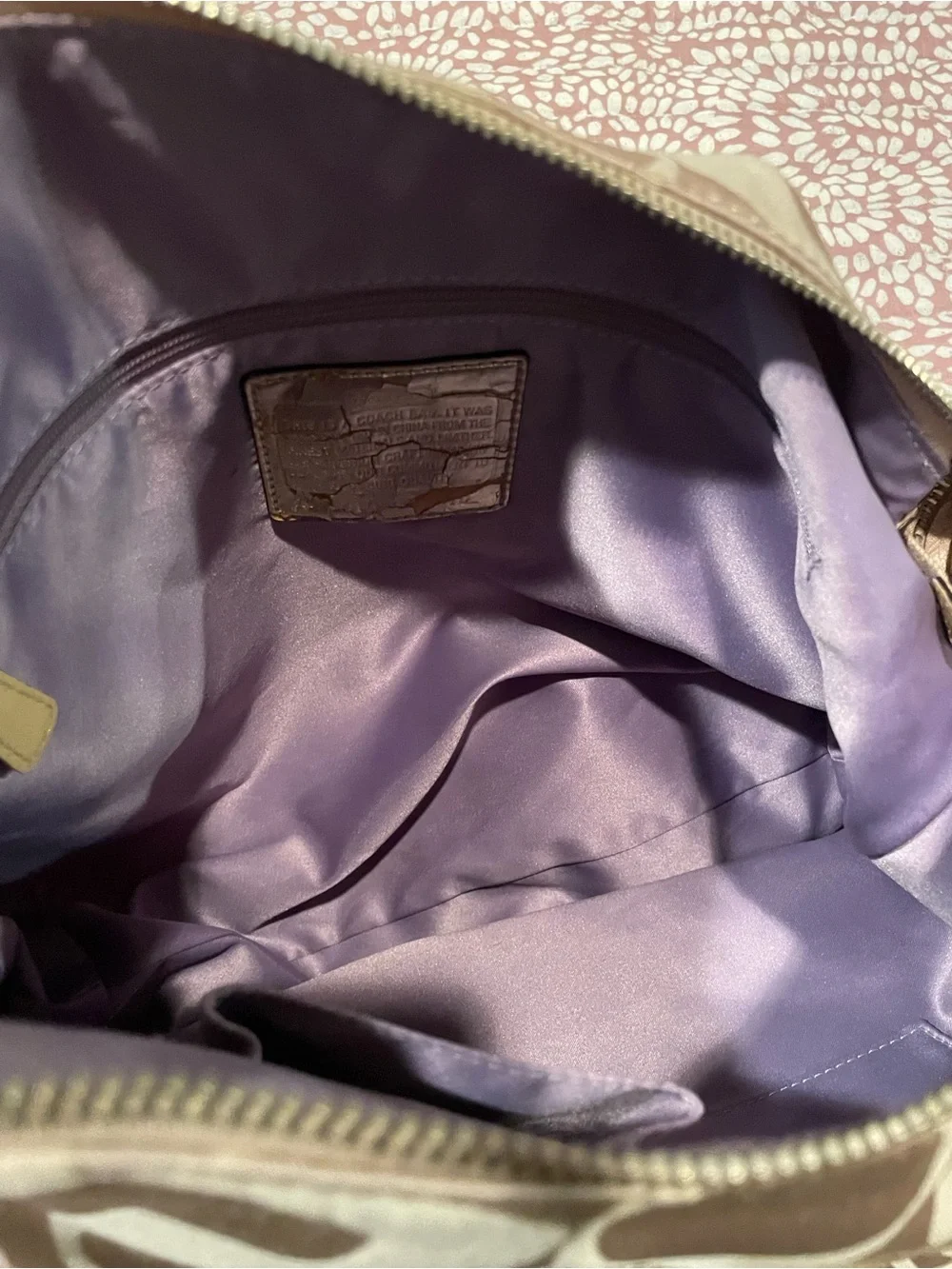 Coach Poppy Signature Double Pocket Hobo Bag - Picture 5 of 12